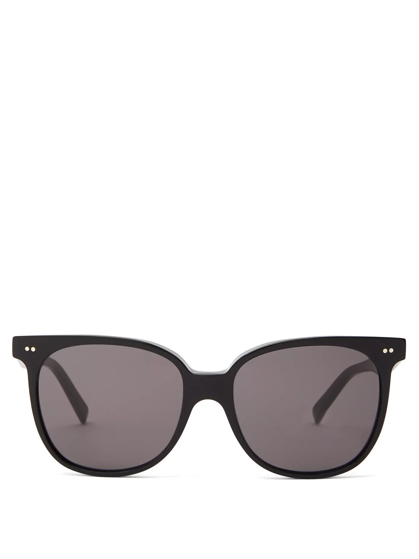 Round acetate sunglasses - 1