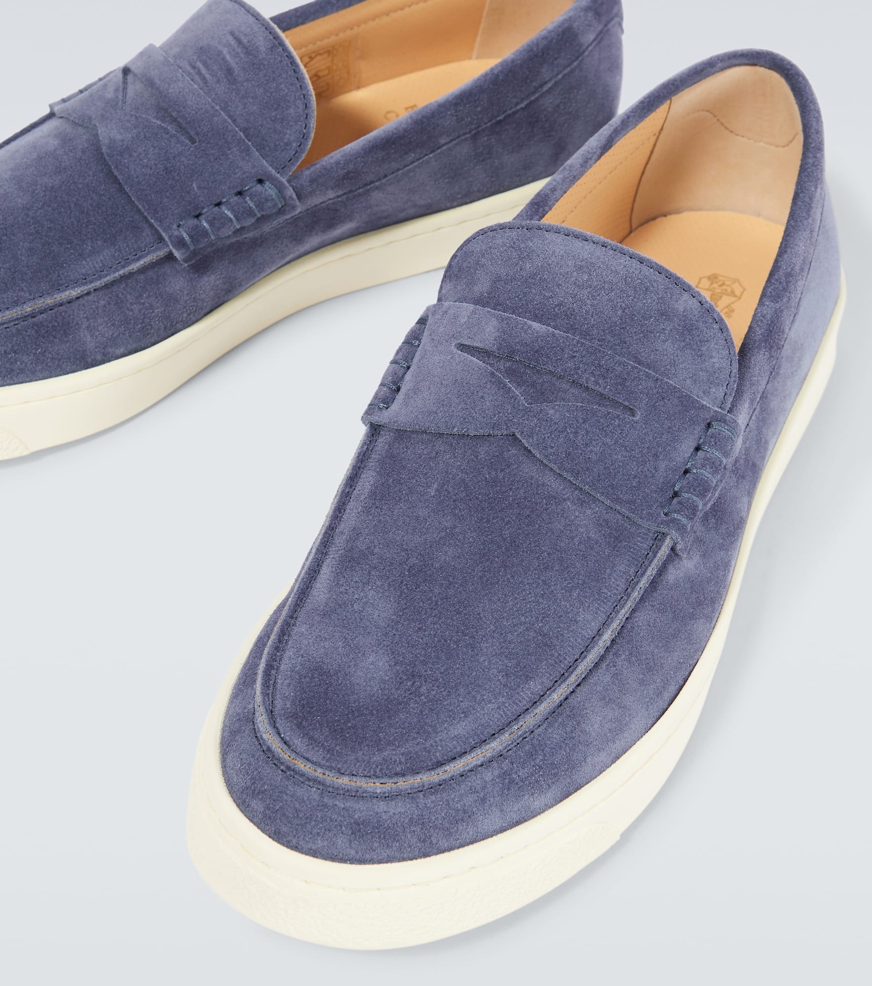 Suede penny loafers - 3