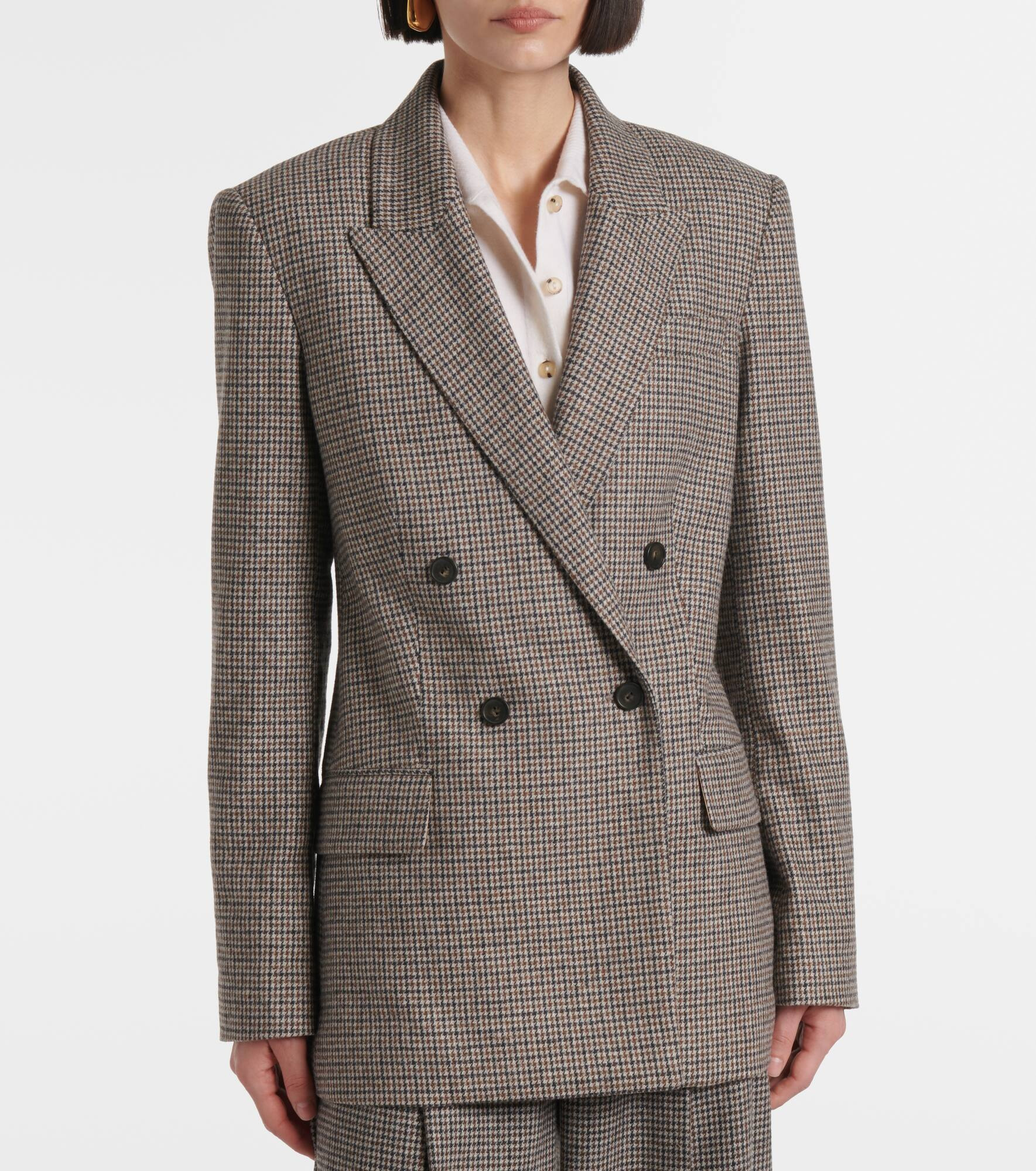 Houndstooth blazer - 6