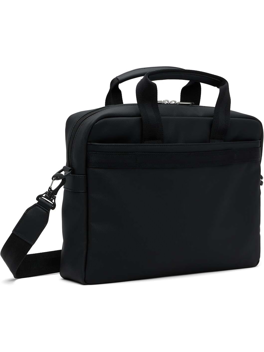 Black Multi-Pocket Logo Briefcase - 3