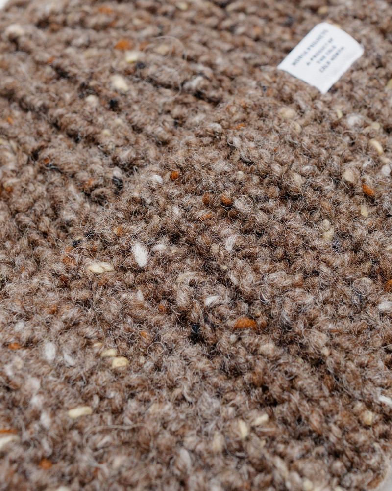 NORSE PROJECTS Daniel Donegal Rib Beanie Seal Brown outlook