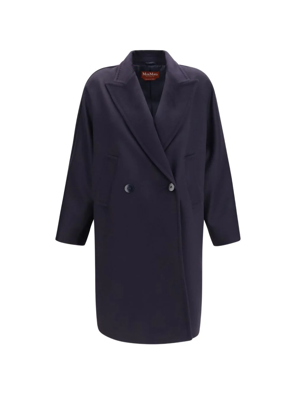 double-breasted notched-lapels coat - 1
