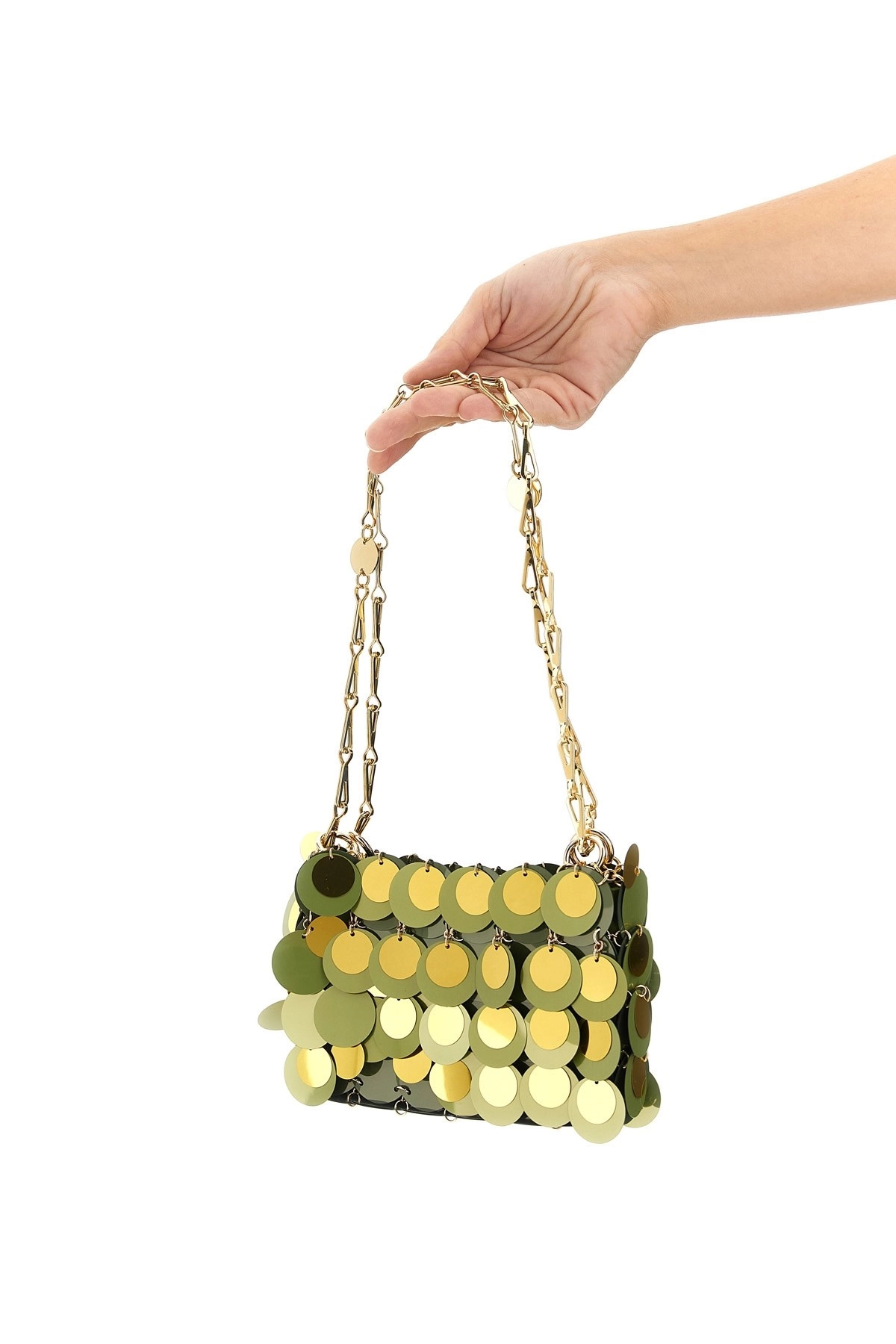 'Kaki Sparkle Nano' shoulder bag - 2