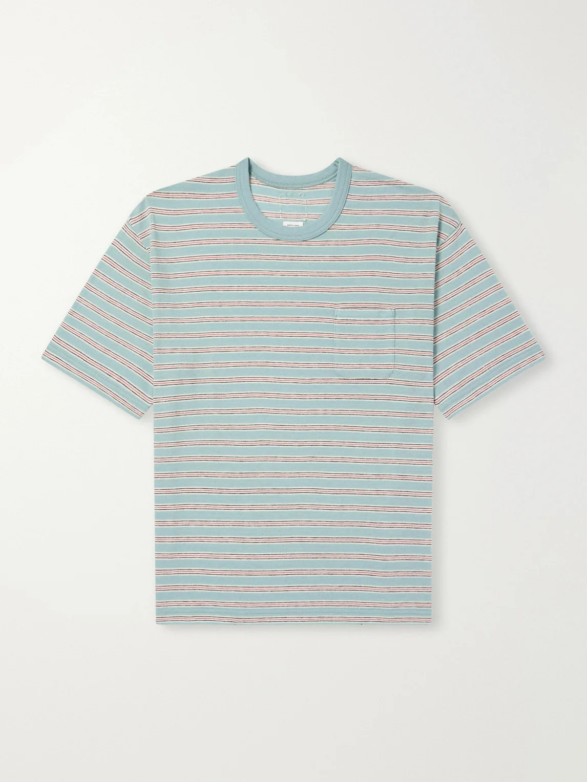 Jumbo Border Striped Wool and Cotton-Blend T-Shirt - 1