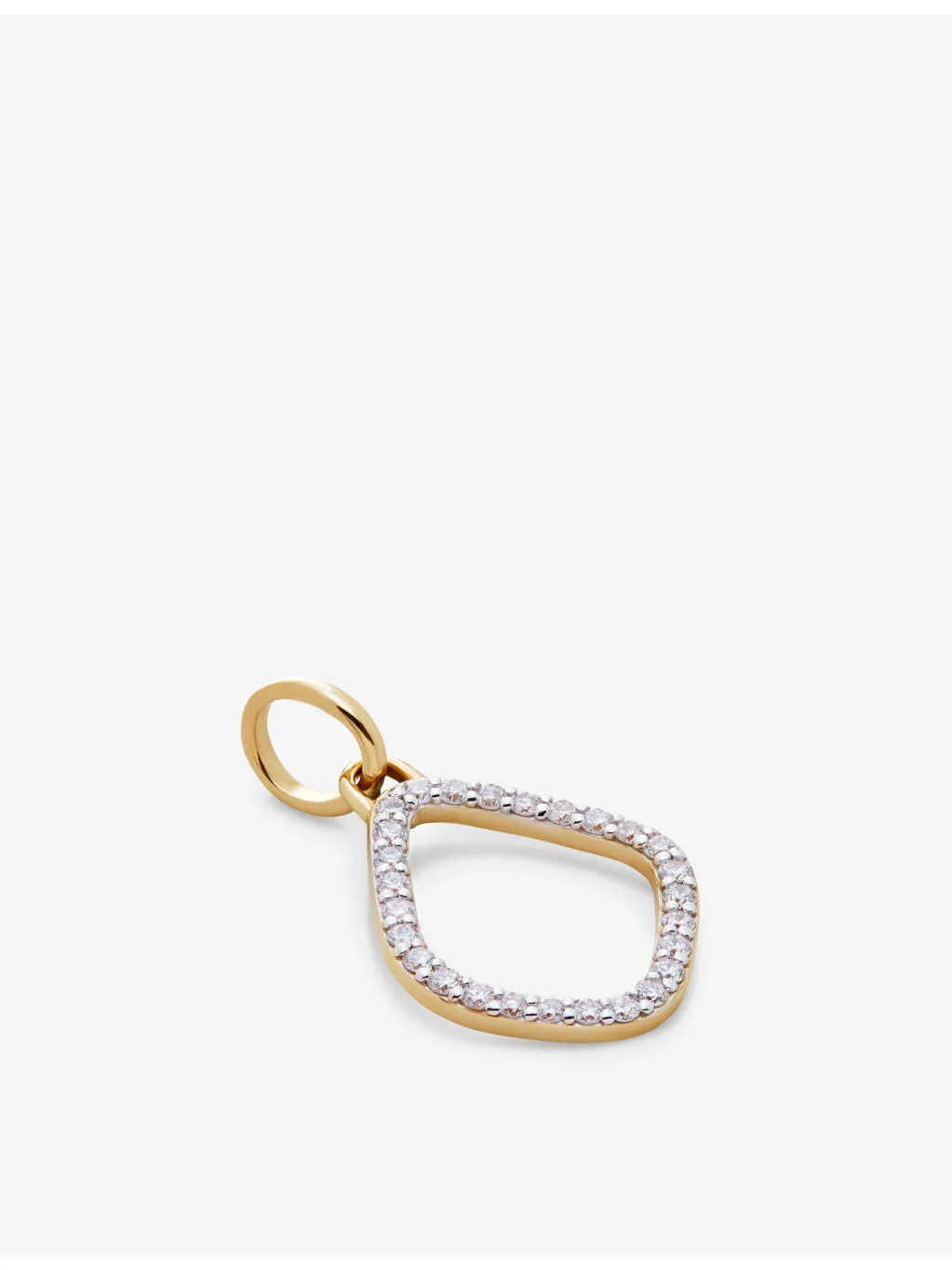 Riva Kite 14ct Yellow-Gold And 0.1606ct Lab Grown Diamond Pendant Charm - 1