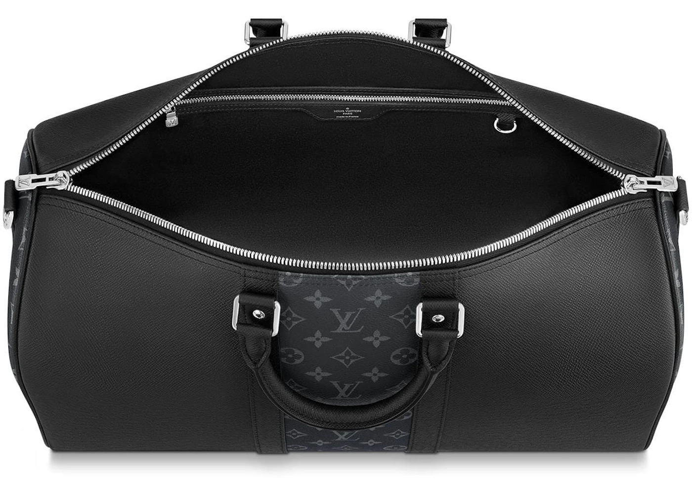 Louis Vuitton Keepall Bandouliere Monogram Eclipse 50 Black - 3