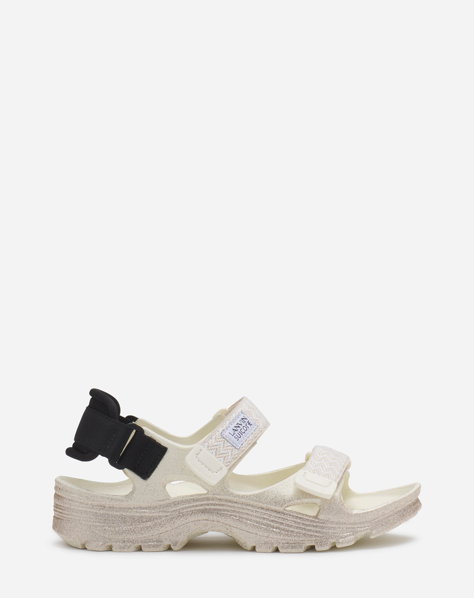 GLITTERY RUBBER LANVIN X SUICOKE WAKE SANDALS WOMEN - 1