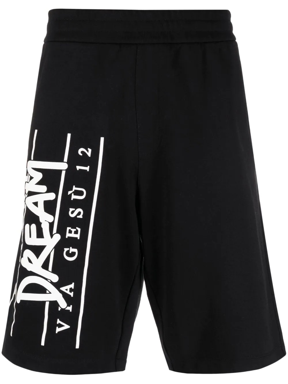 logo-print track shorts - 1