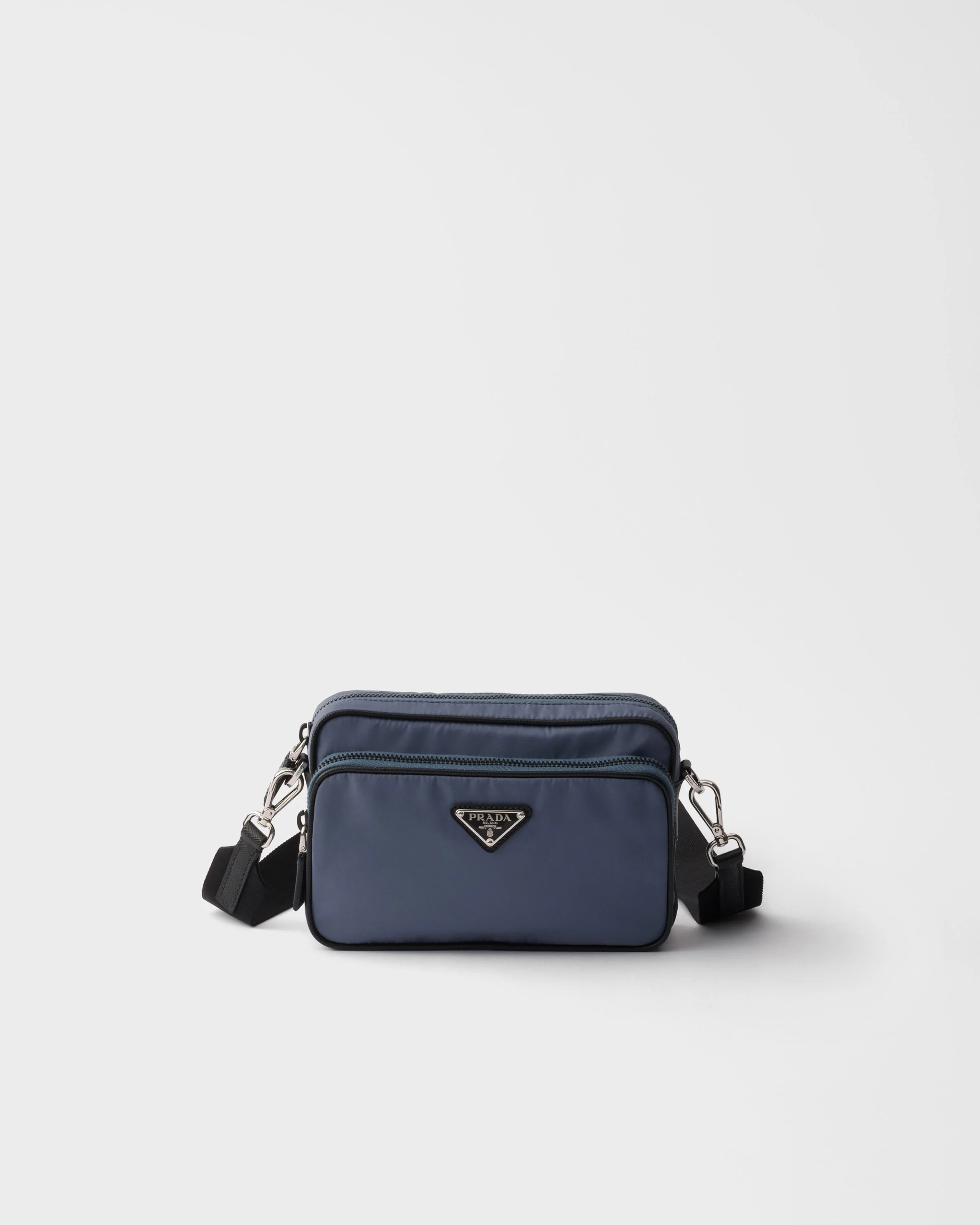 Re-Nylon and Saffiano leather shoulder bag - 1