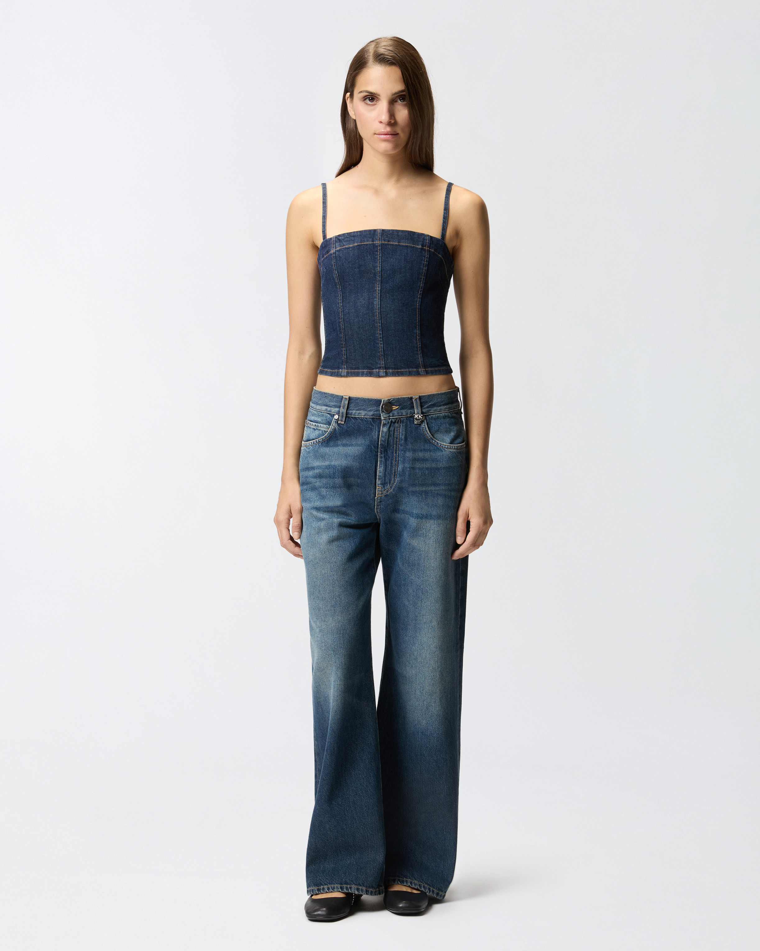 COMFORT DENIM BUSTIER TOP - 3
