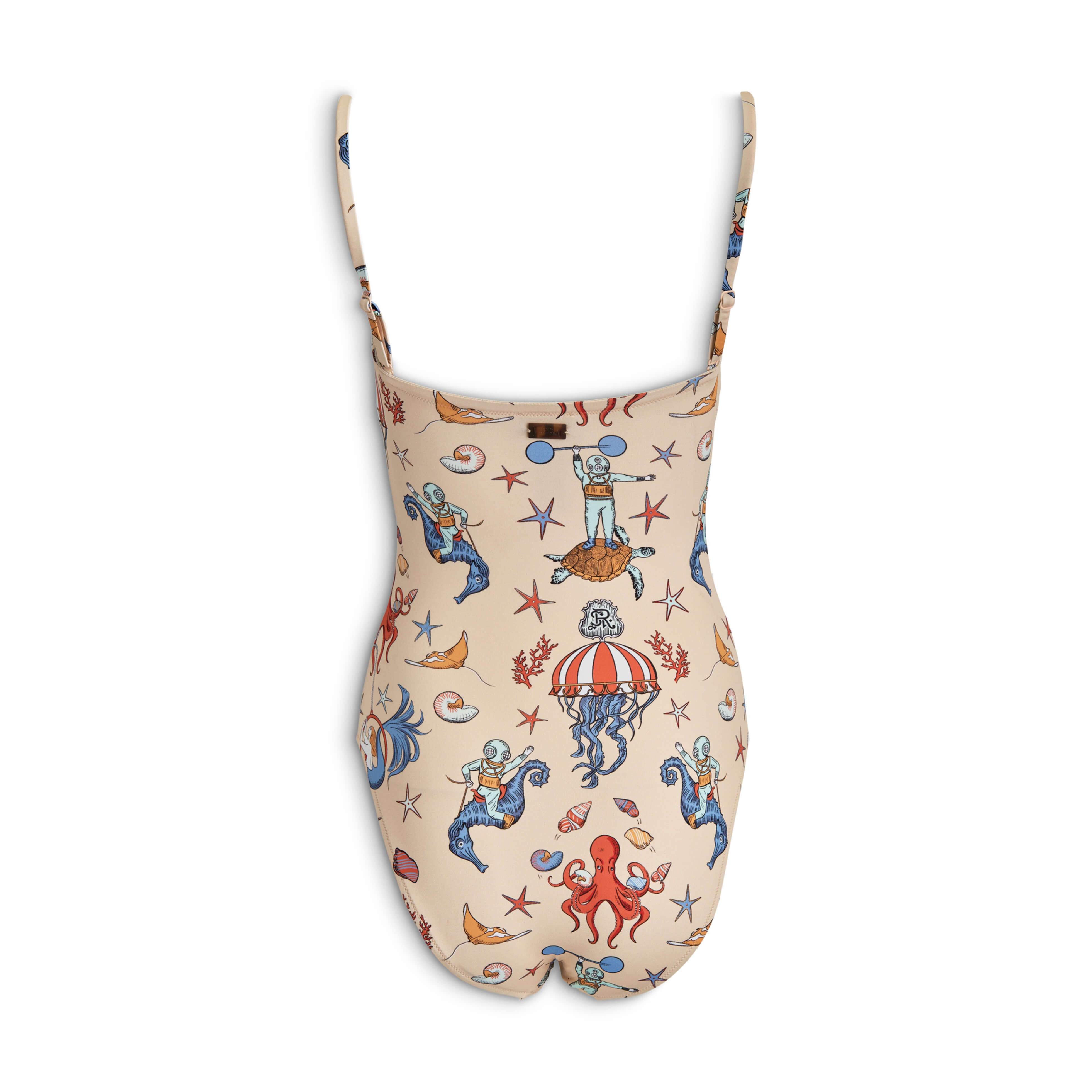 Women Bustier One-piece Swimsuit Aqua Circus - Vilebrequin for St. Regis - 2