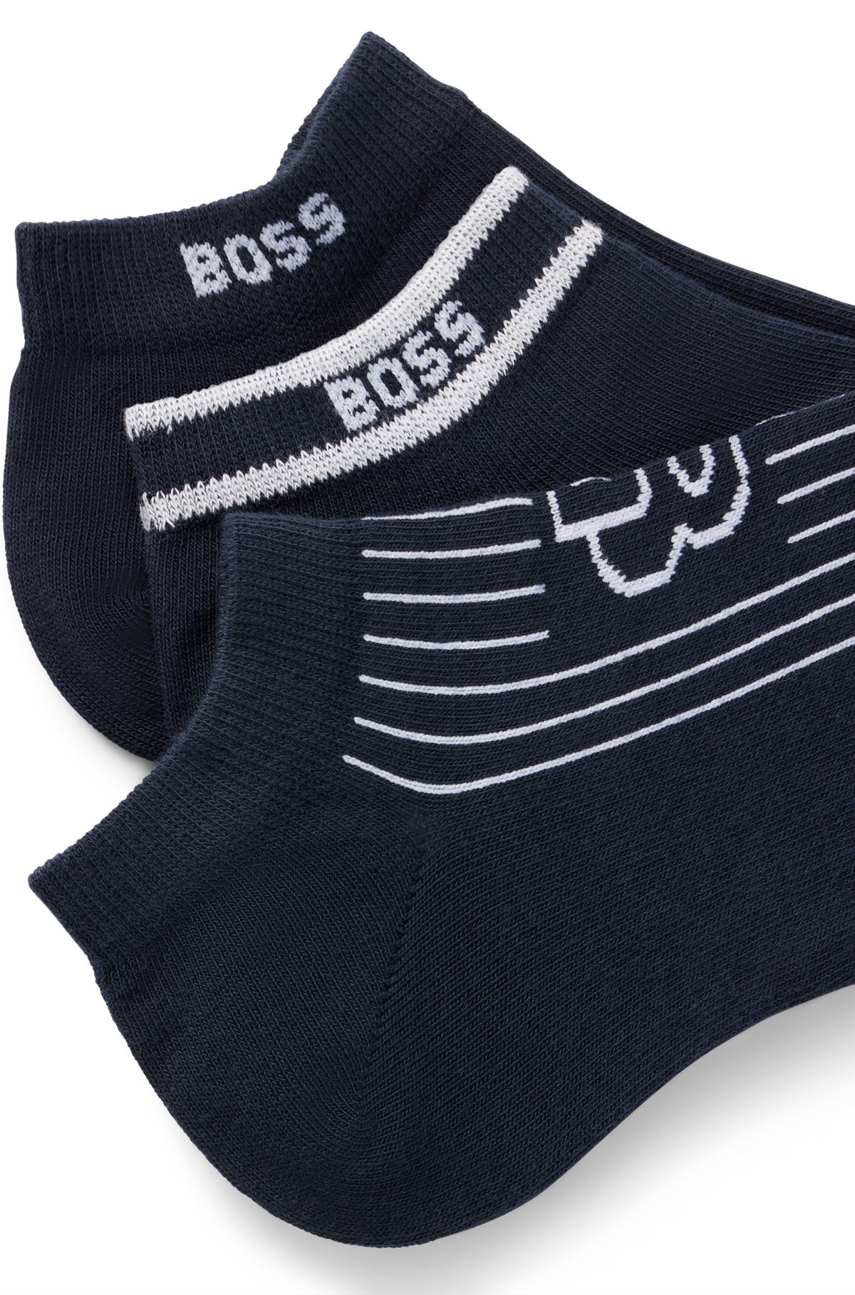 THREE-PACK OF ANKLE-LENGTH SOCKS WITH BRANDING - 2