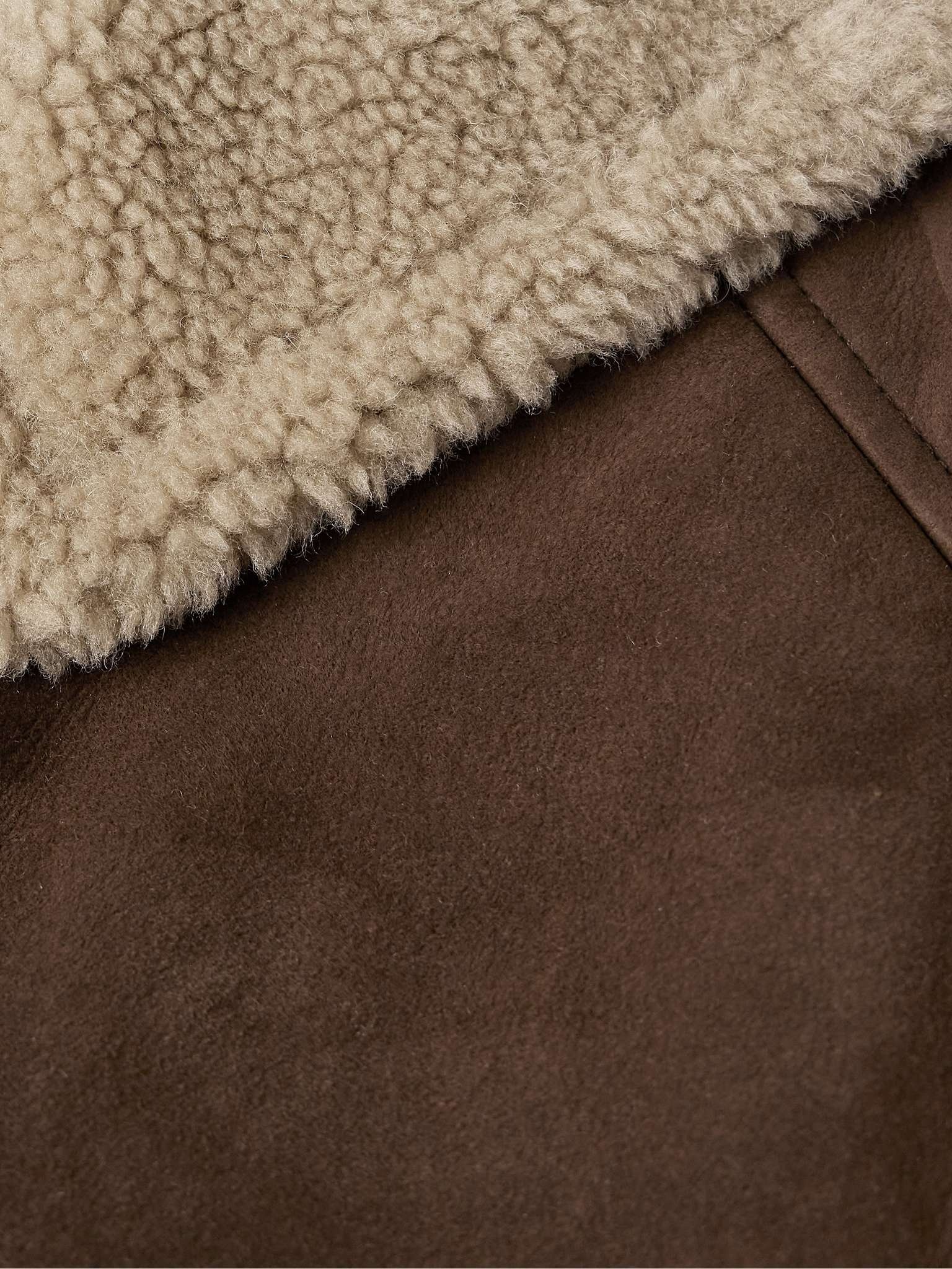 Shearling-Lined Suede Jacket - 3