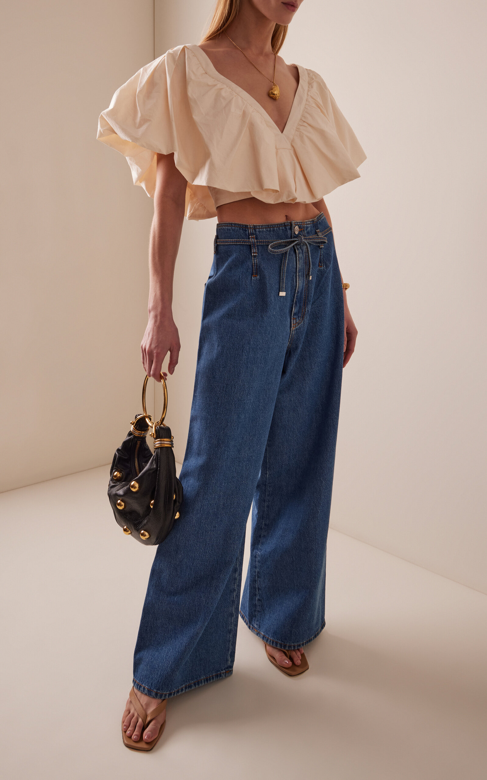 Rigid High-Rise Straight-Leg Jeans blue - 2