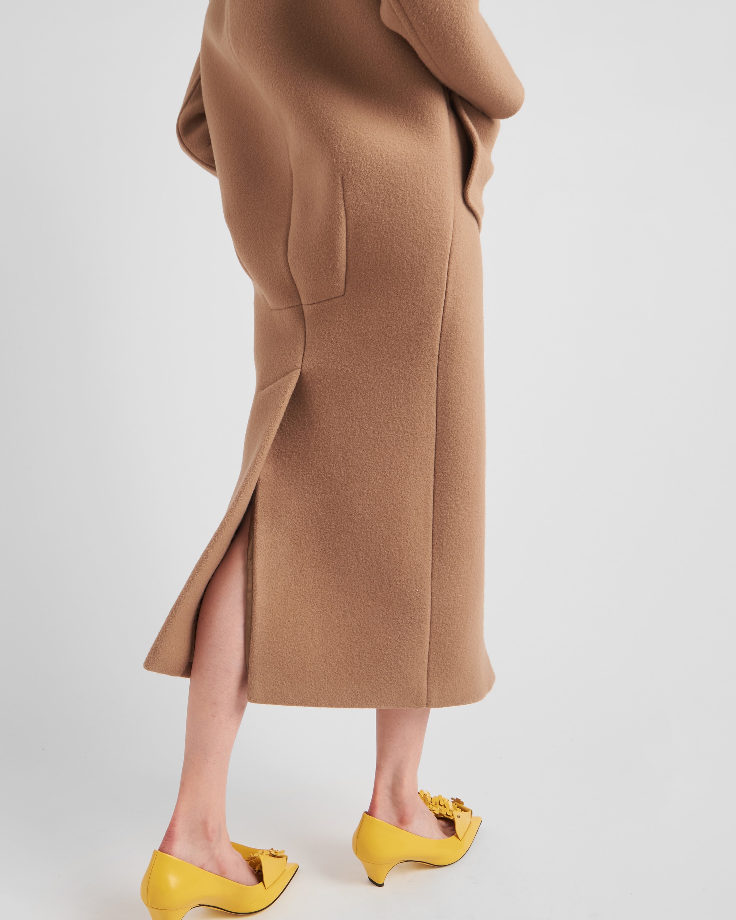 【プラダ・PRADA】Long velour duffle coat Prada Long velour duffle coat | REVERSIBLE