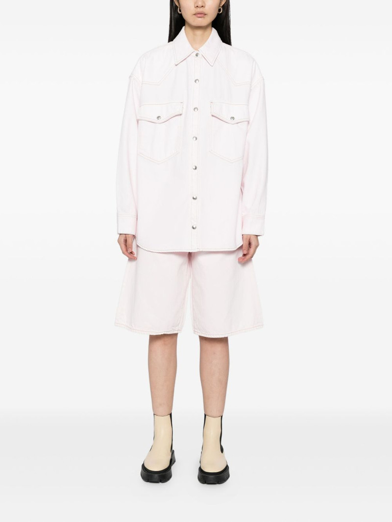 AGOLDE cotton denim shorts outlook