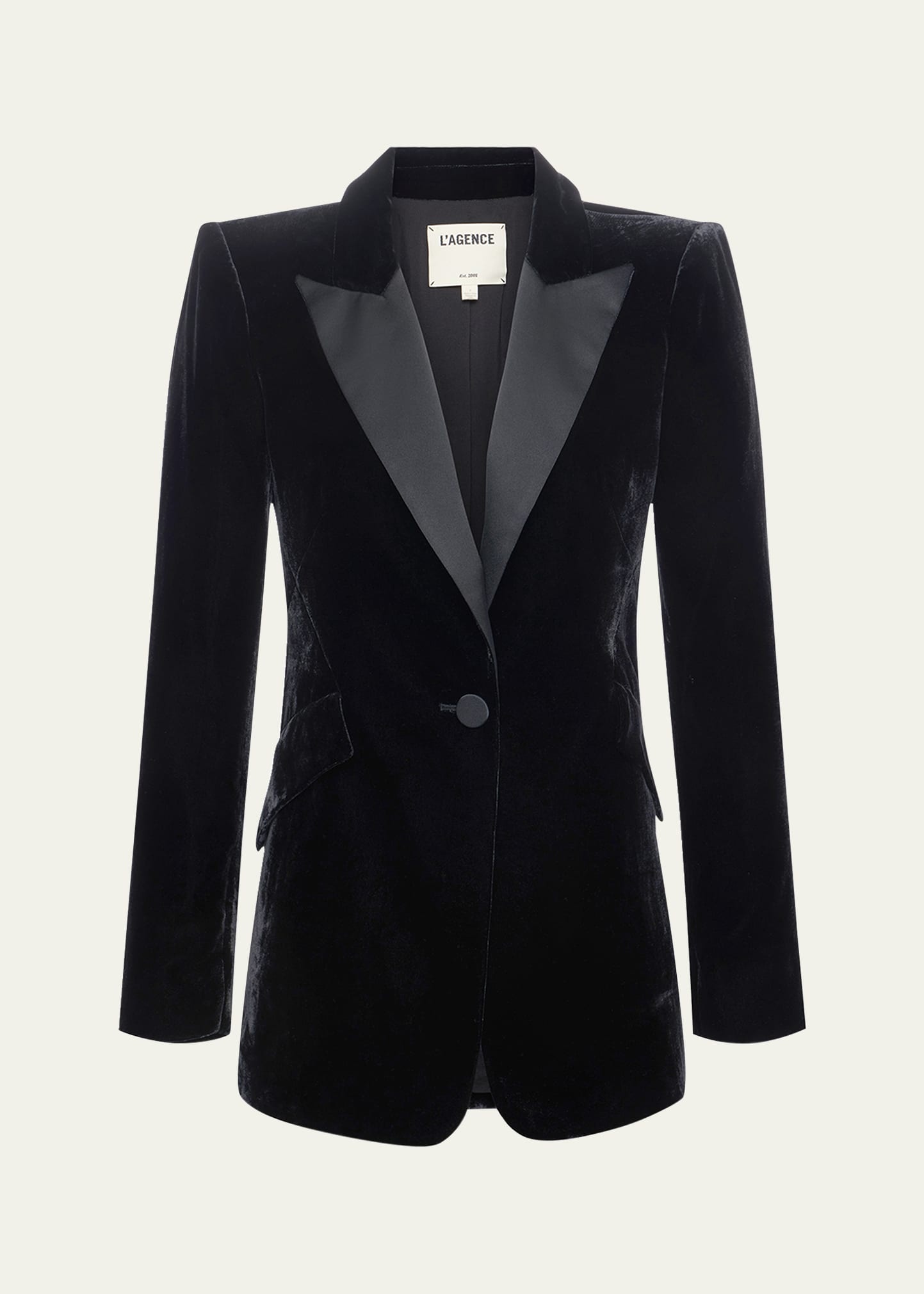 Sheila Structured Velvet Tux Blazer - 1