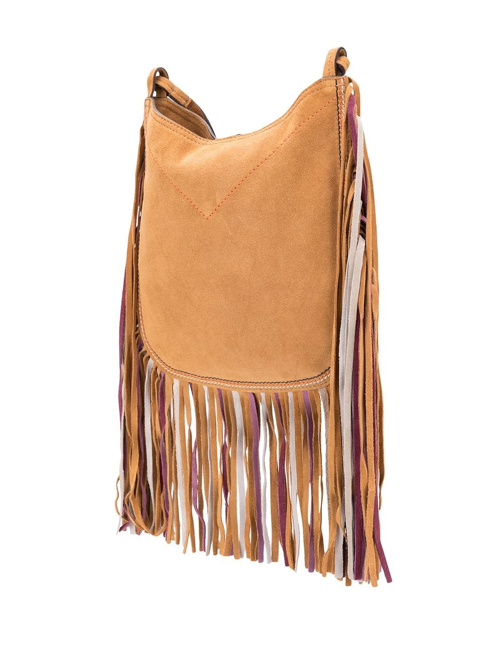 embroidered fringe shoulder bag - 3