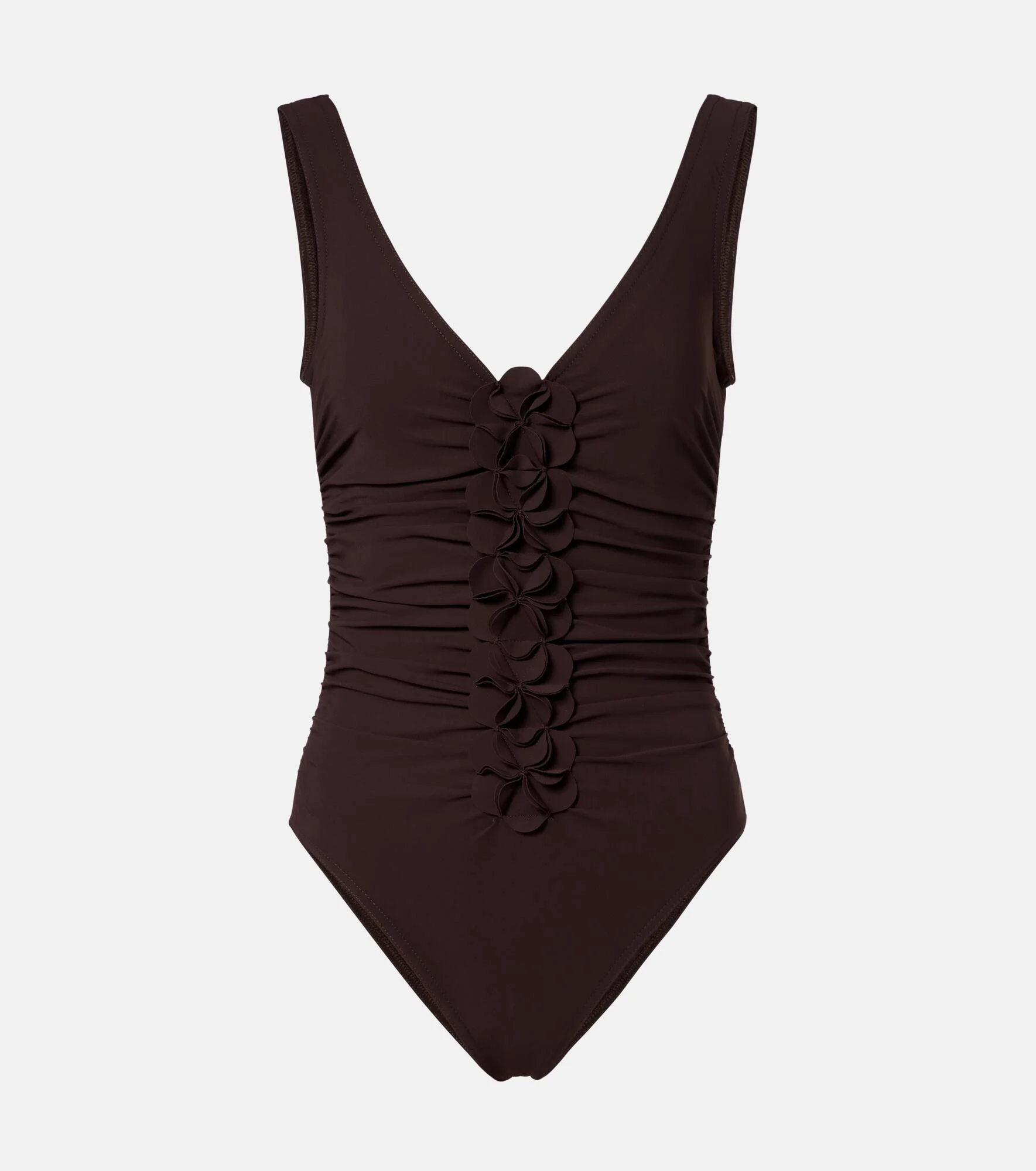 Tess floral-appliqué swimsuit - 1