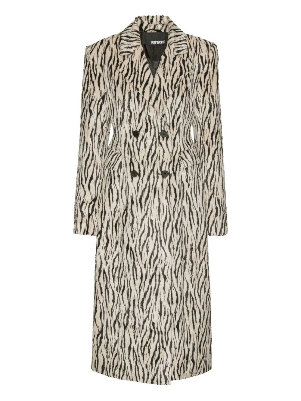 Rotate Women Printed Faux Fur Coat - 1