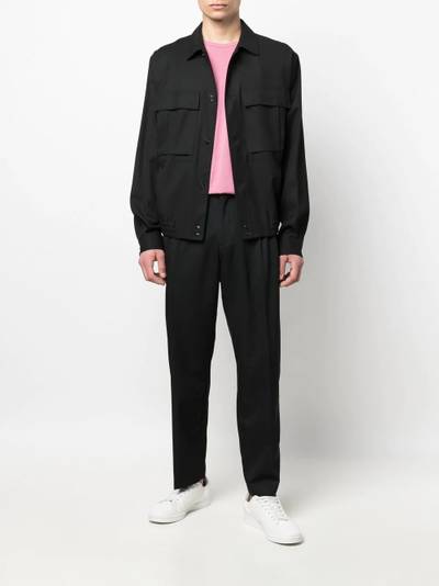 Paul Smith drop-crotch straight-leg trousers outlook