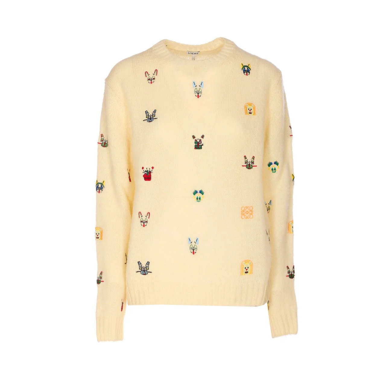 Loewe Women Embroidered Futurist Cat Sweater - 1
