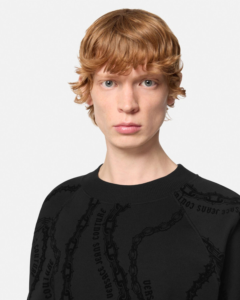 Chain Couture Relaxed-Fit Sweatshirt 3