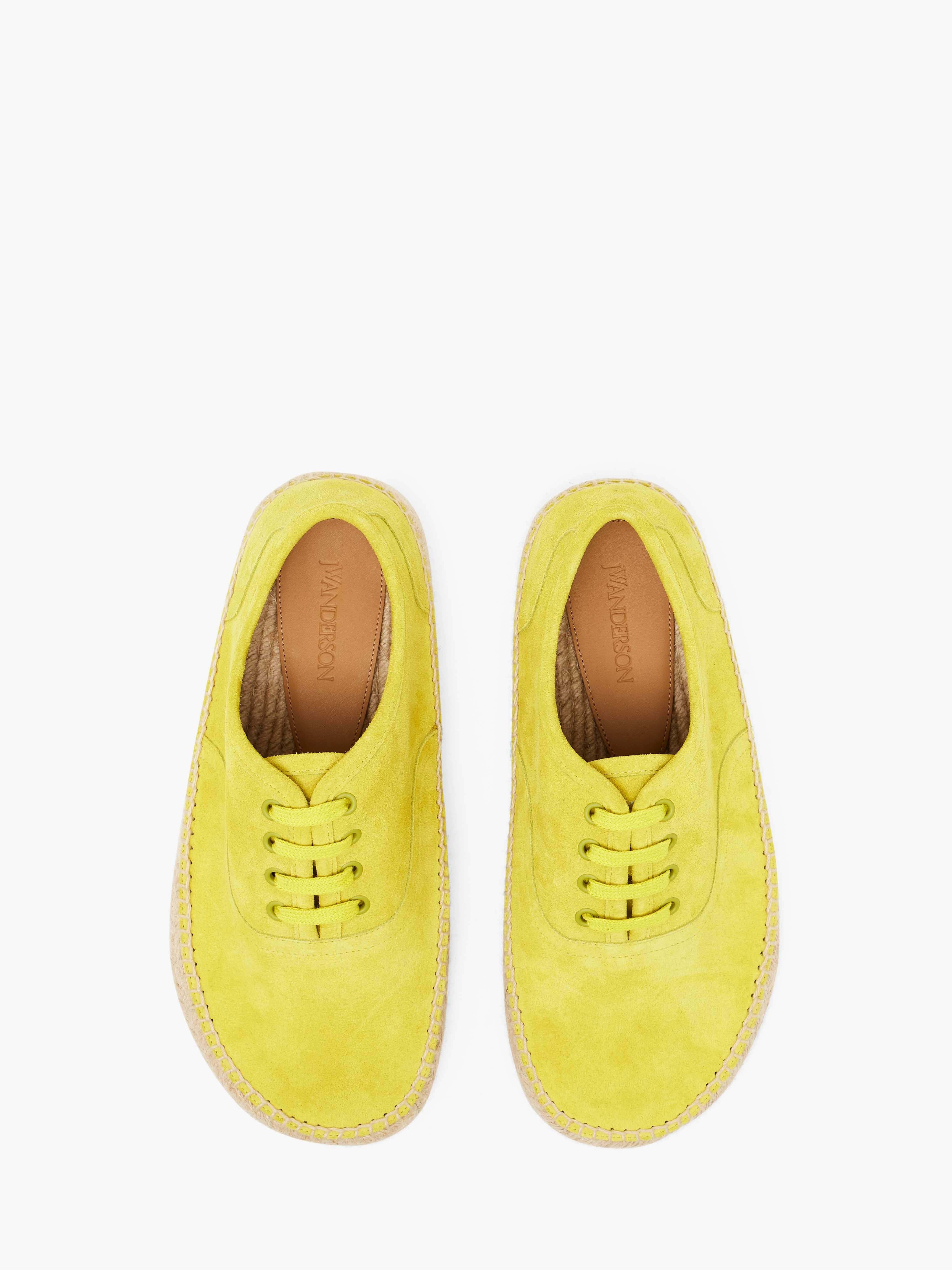 SUEDE LACE-FRONT PLATFORM ESPADRILLES - 4