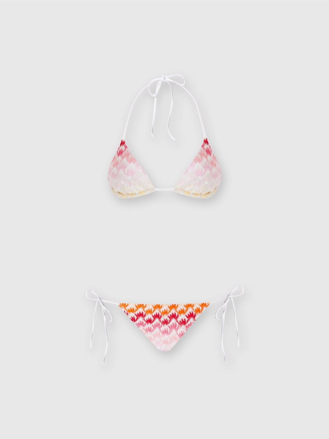 Dégradé lace-effect bikini with lurex - 1
