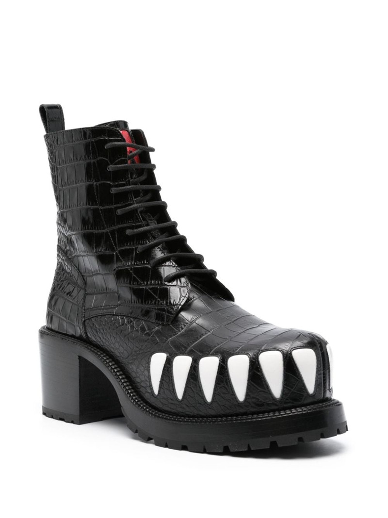 Walter Van Beirendonck Hyper Glam 85mm leather boots outlook