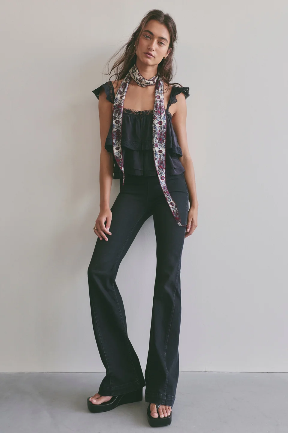 We The Free Alamo Low-Rise Flare Jeans - 1