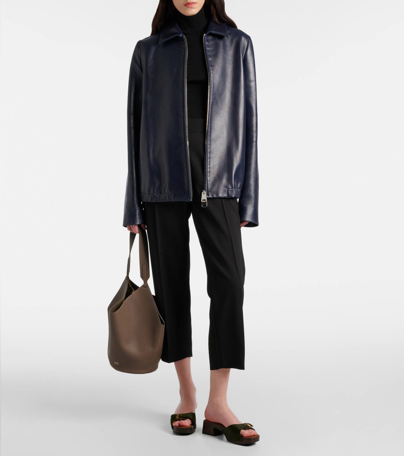KHAITE Jackson leather jacket outlook