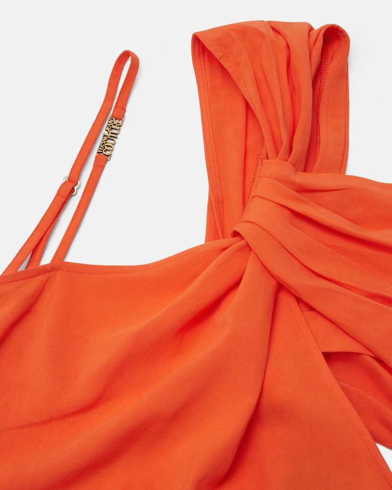 VERSACE JEANS COUTURE Asymmetric Midi Dress outlook