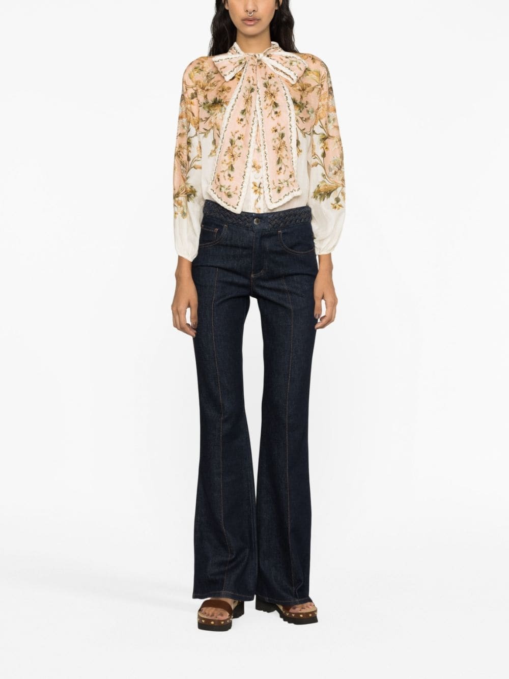 Chintz floral-print top - 2