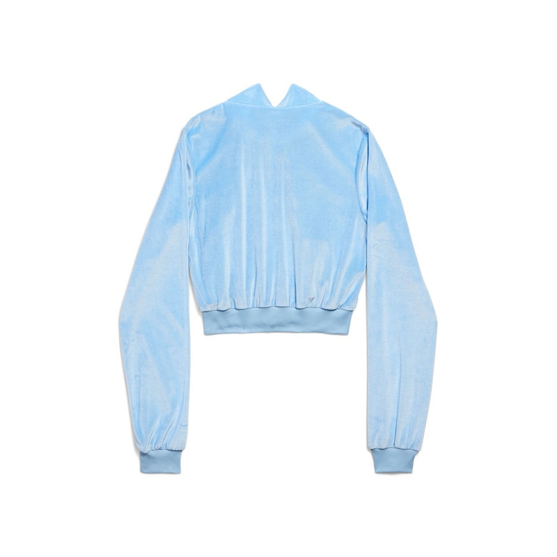Women's Back To Front Top in Sky Blue 1