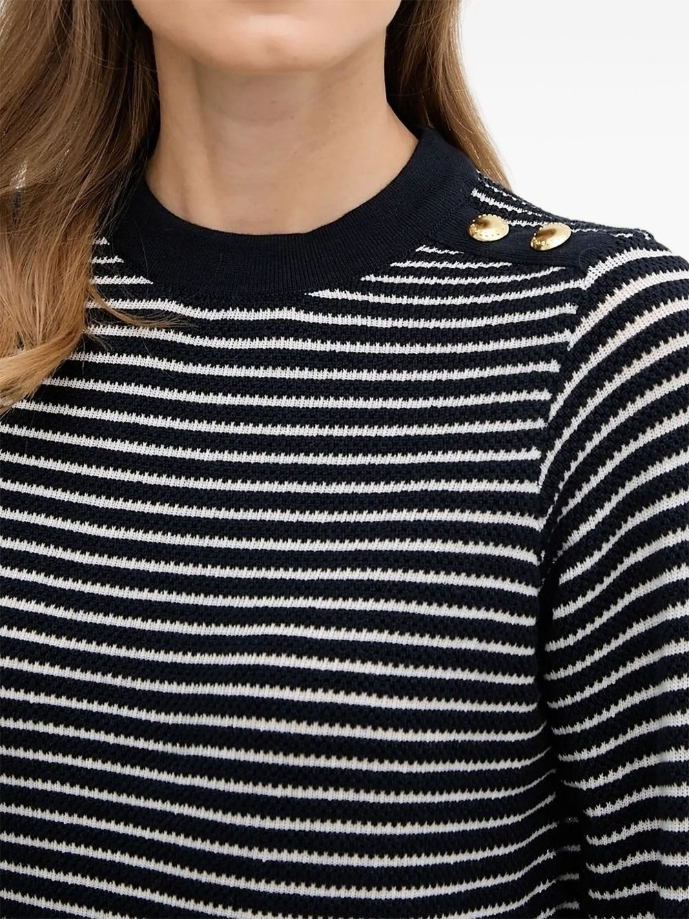stripe-pattern sweater - 3