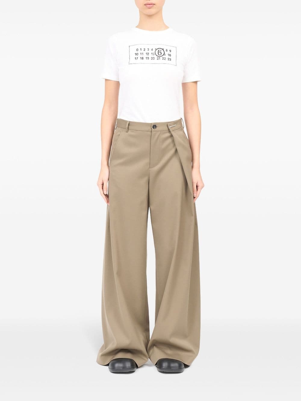 tailored wide-leg trousers - 2