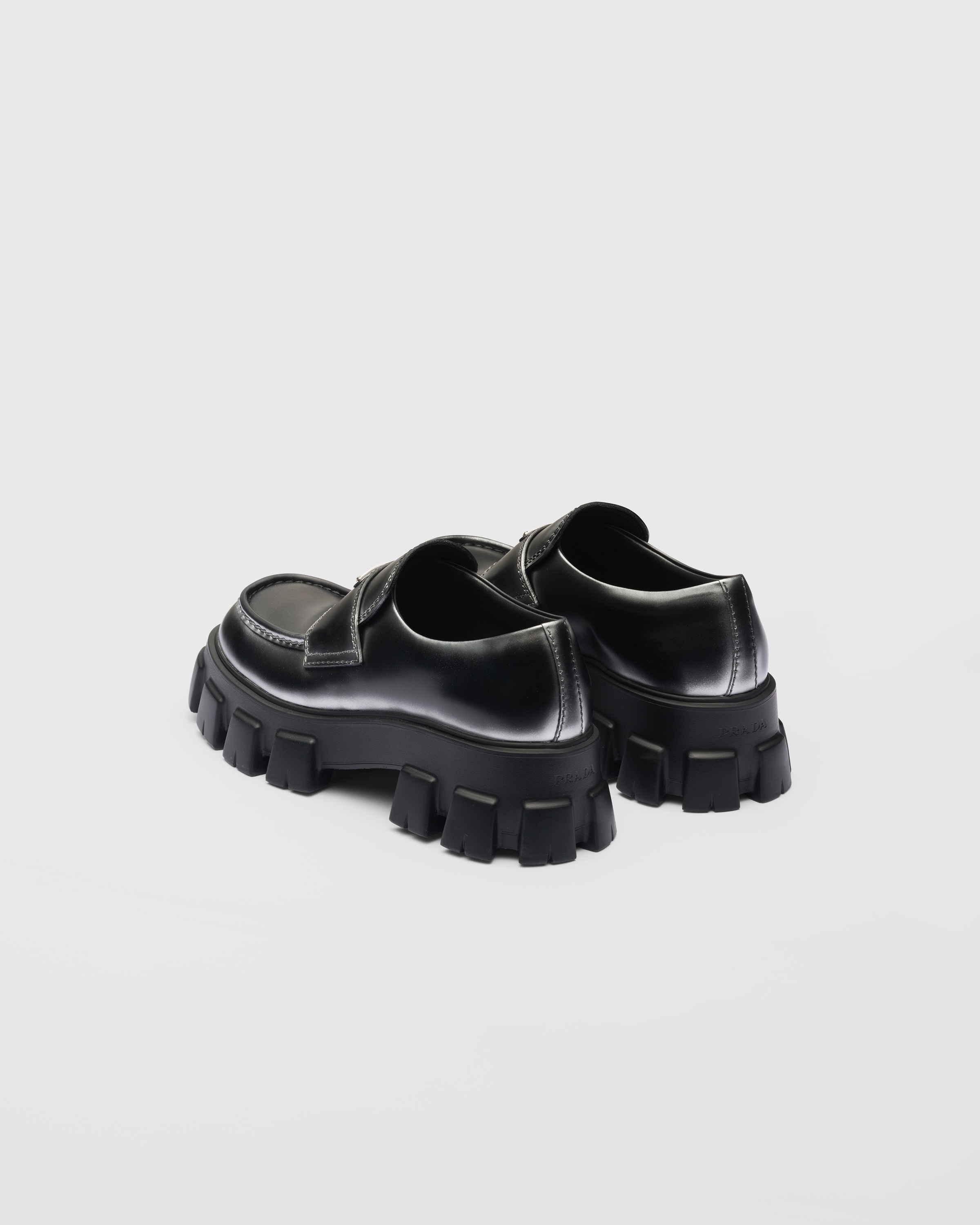 Monolith nuanced brushed leather loafers - 5