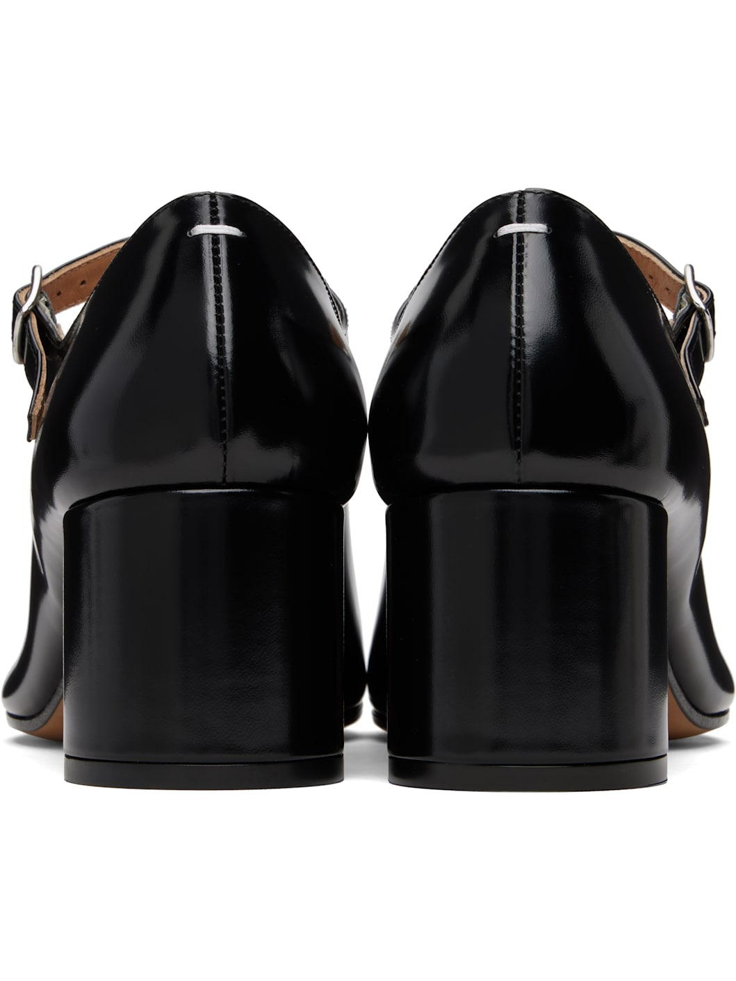 Black Tabi Mary Jane Heels - 2