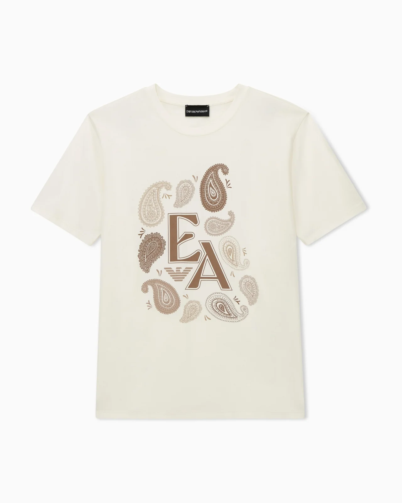 T-SHIRT CAPSULE BOTEH IN JERSEY WITH CREW NECK AND LOGO - 1