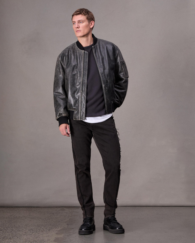 rag & bone Manston Leather Bomber outlook