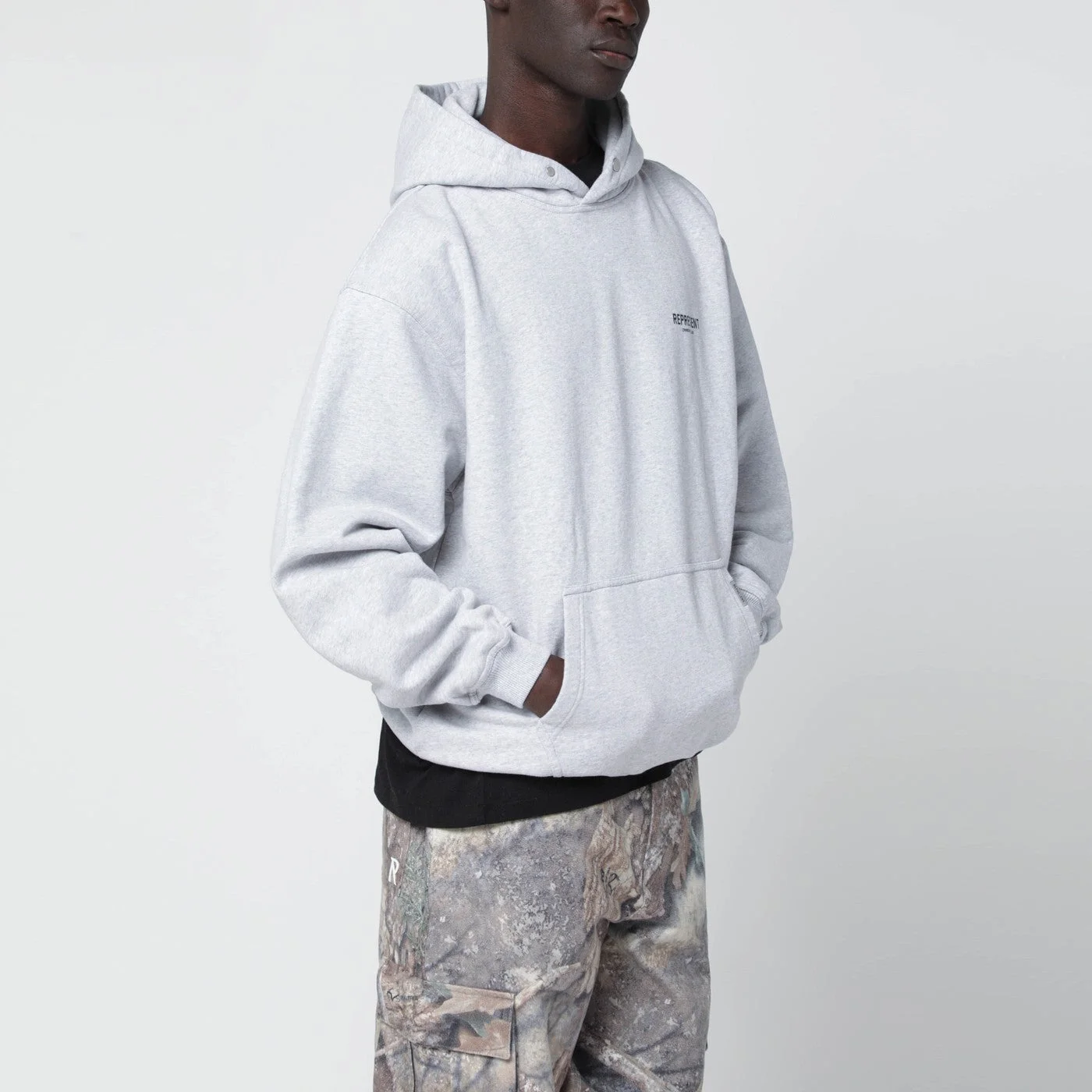 Grey oversized hoodie - 1
