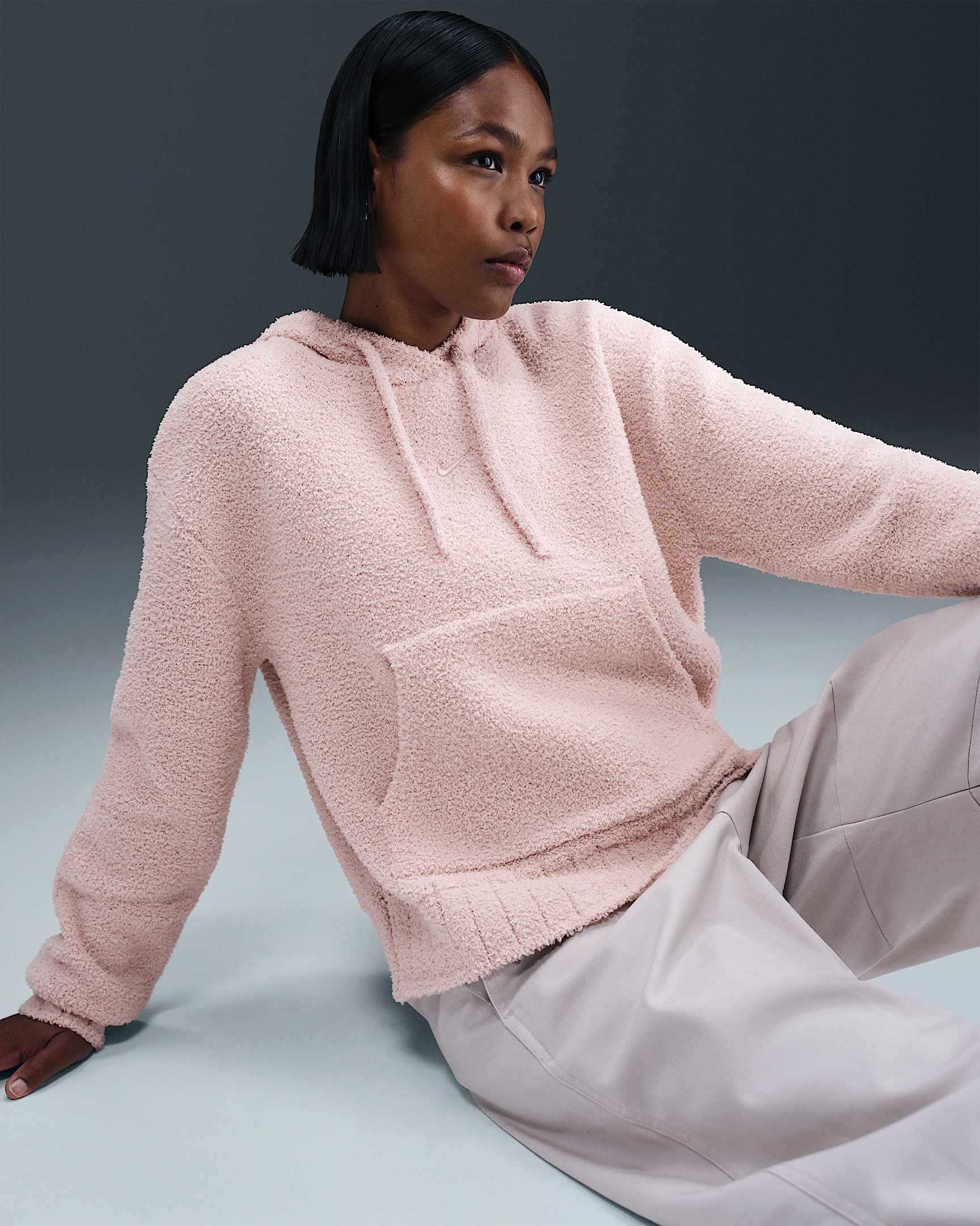 Nike Sportswear Phoenix Cozy Bouclé Women's Loose Knit Hoodie - 3