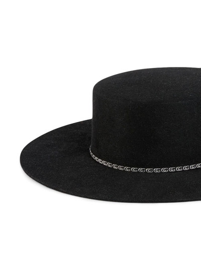 GUCCI wide brim felt hat outlook