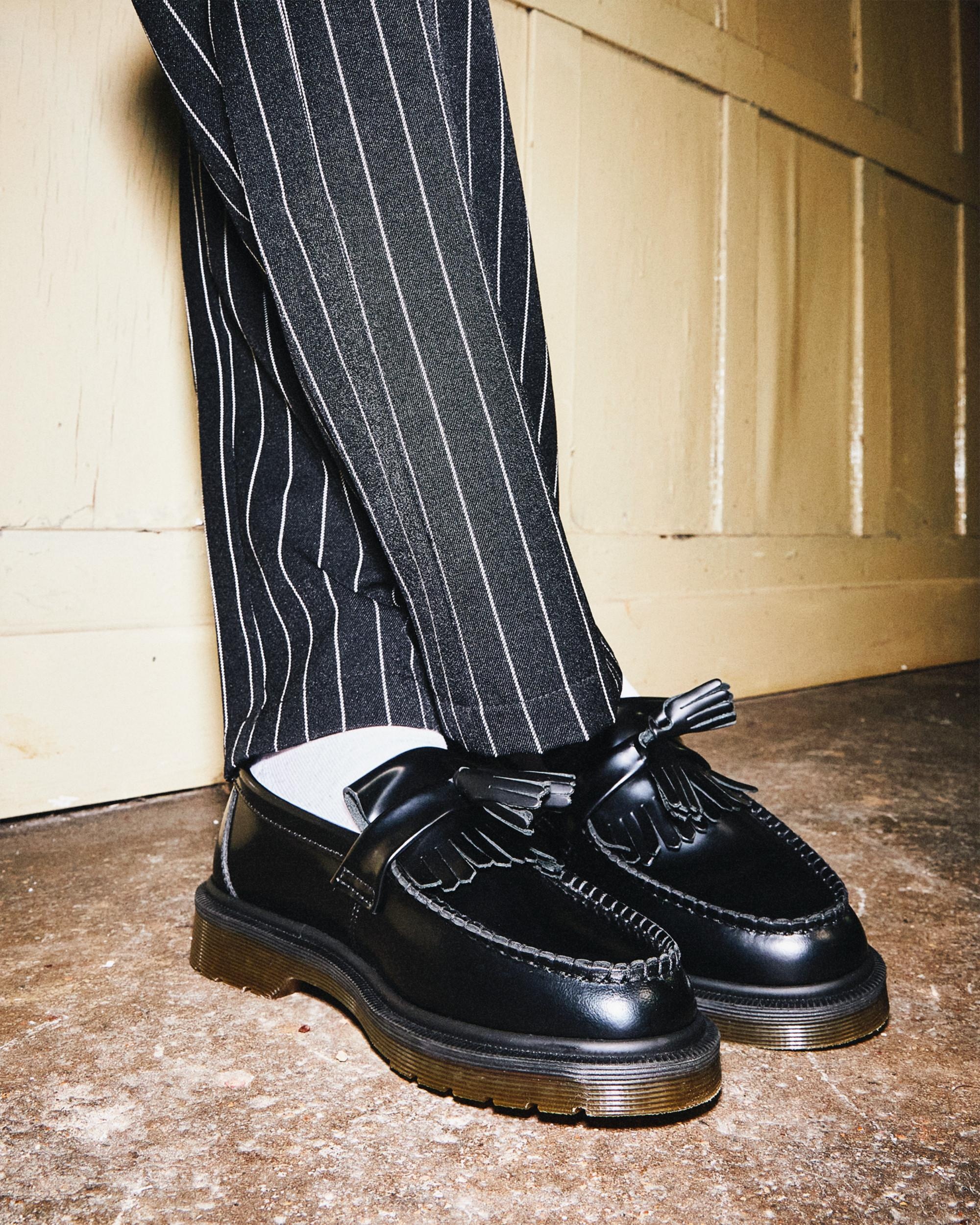 Adrian Smooth Leather Tassel Loafers - 10