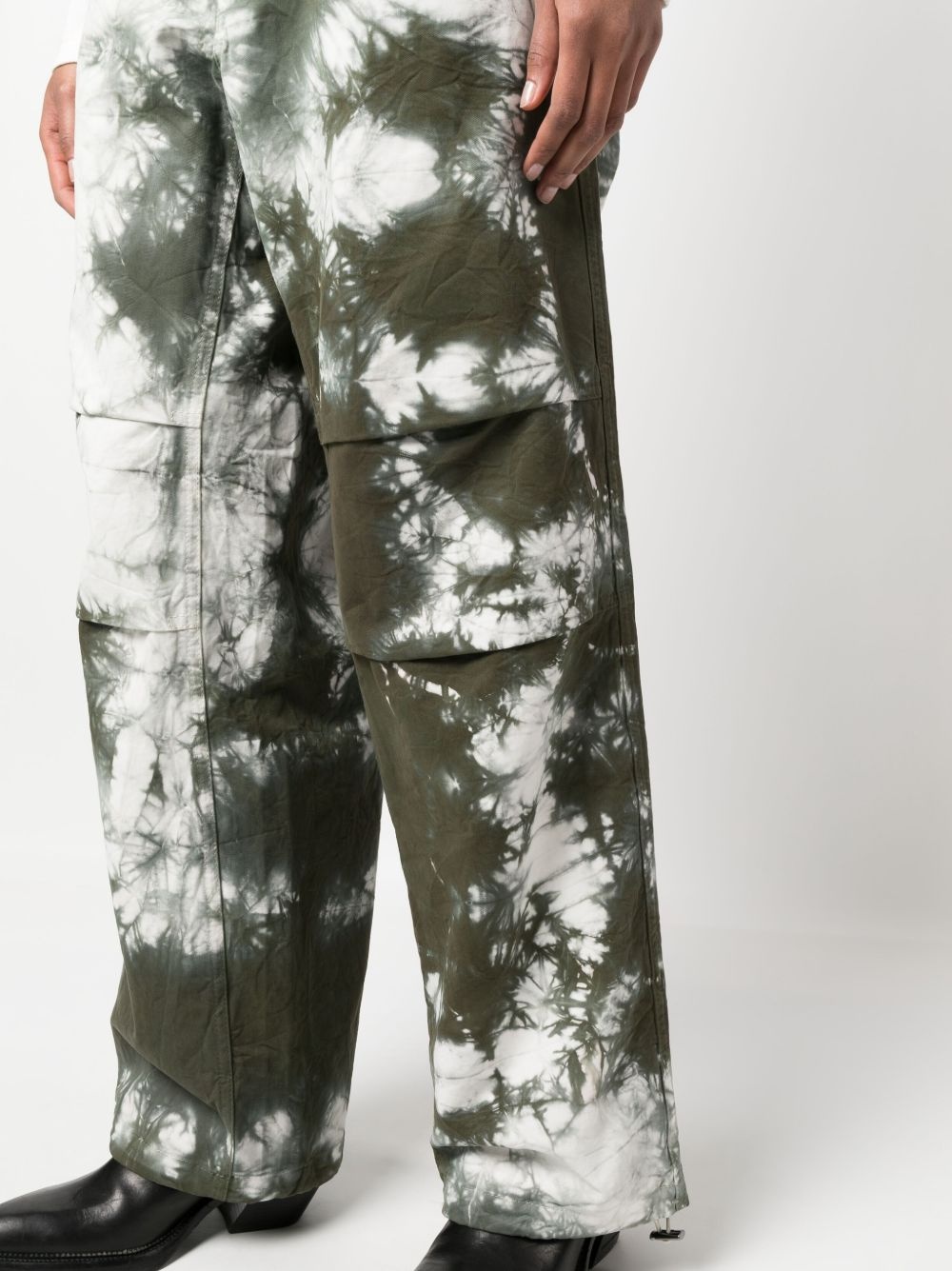 tie-dye cargo trousers - 5