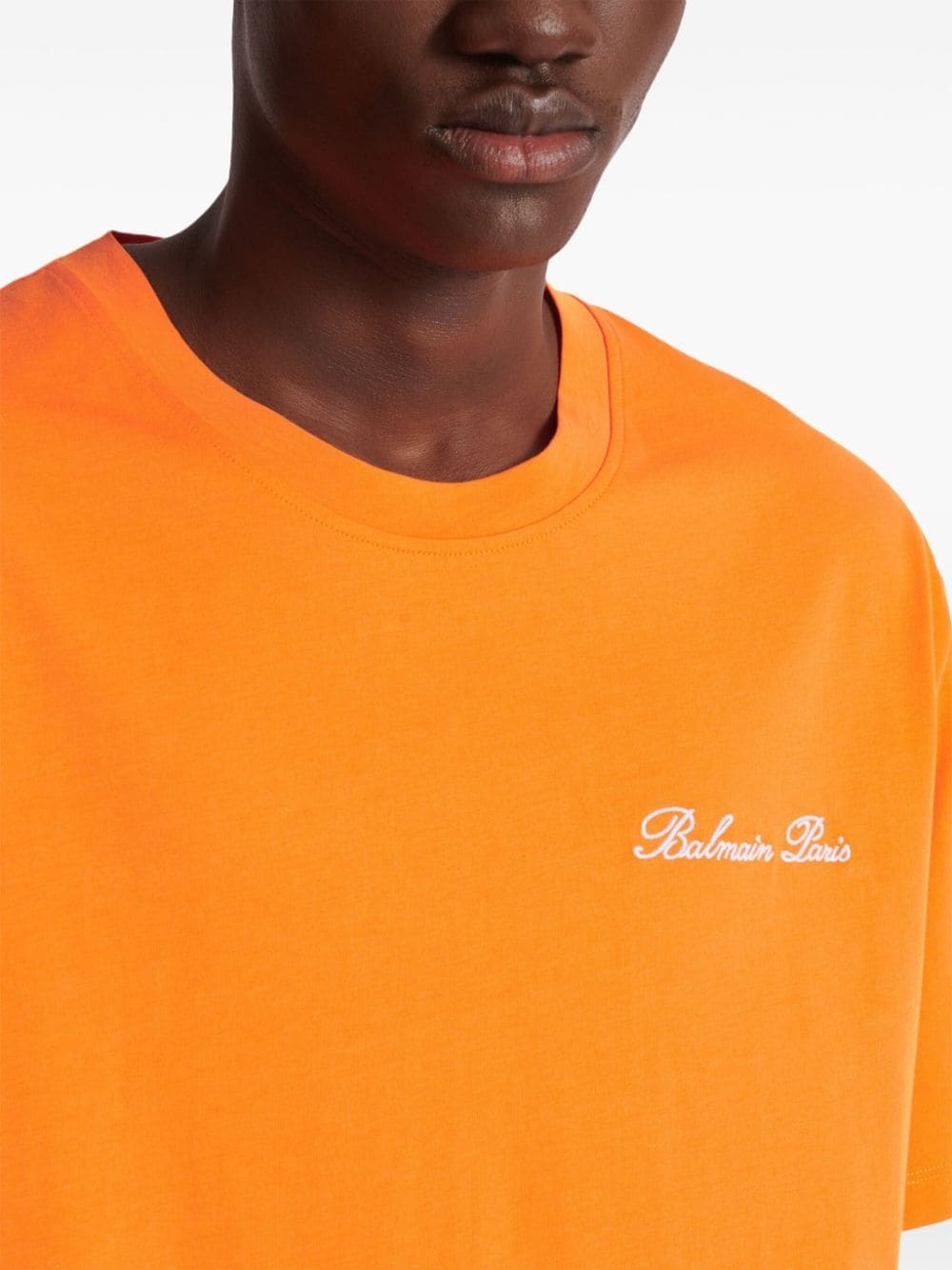 embroidered signature logo t-shirt - 7