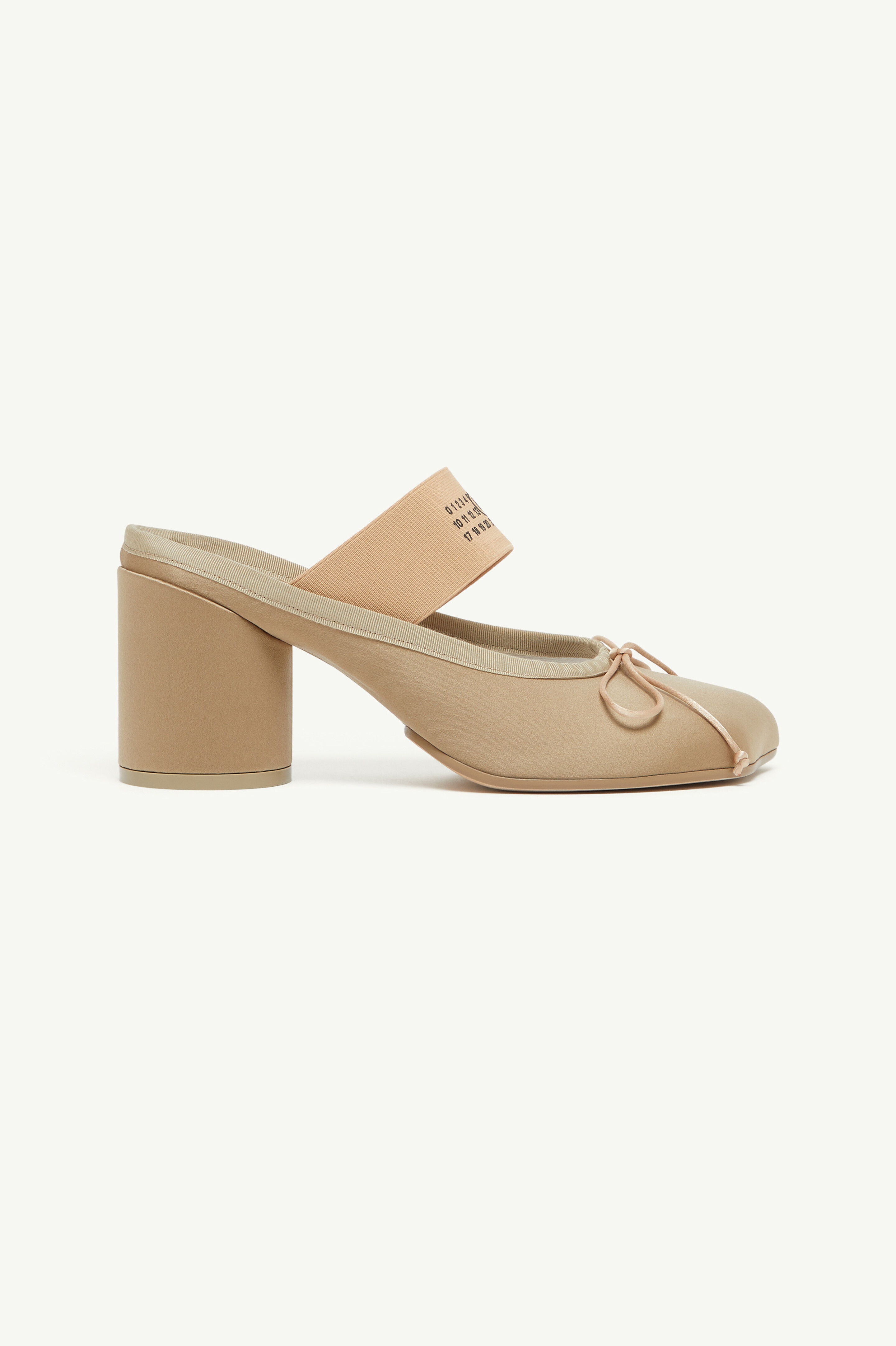 MM6 Maison Margiela Logo Elastic Ballet Decollete | REVERSIBLE