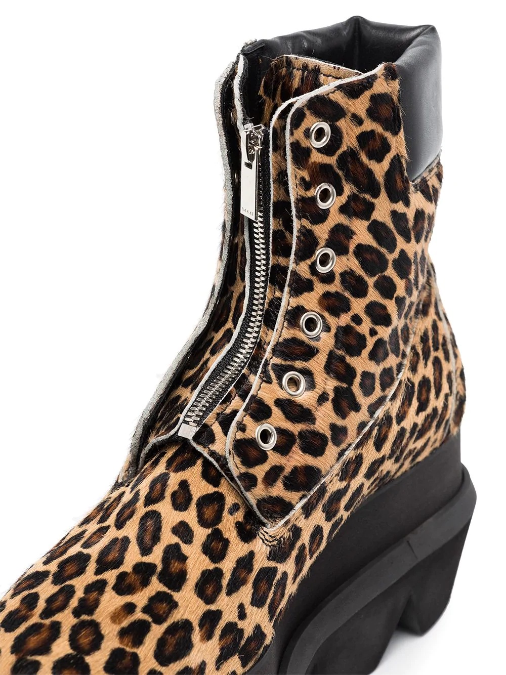 leopard-print ankle boots - 2