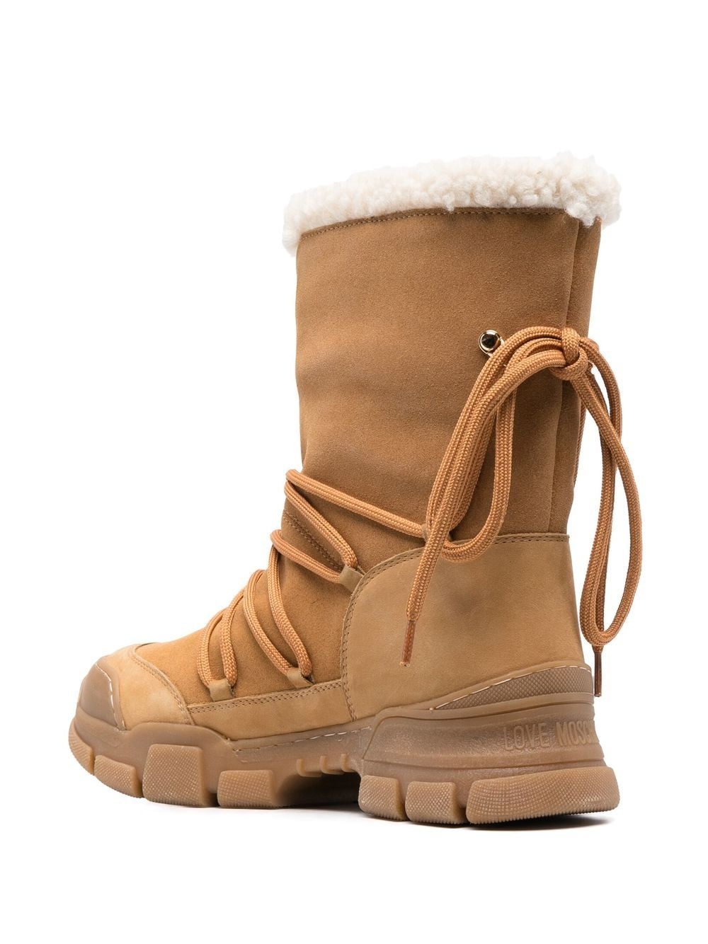 leather lace-up boots - 3